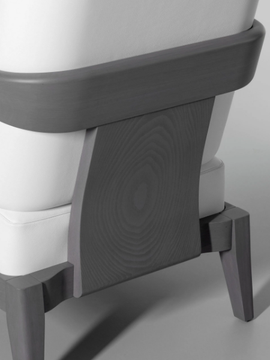 SAFFRON - Leather armchair with armrests by Lorenzo Tondelli - view 3